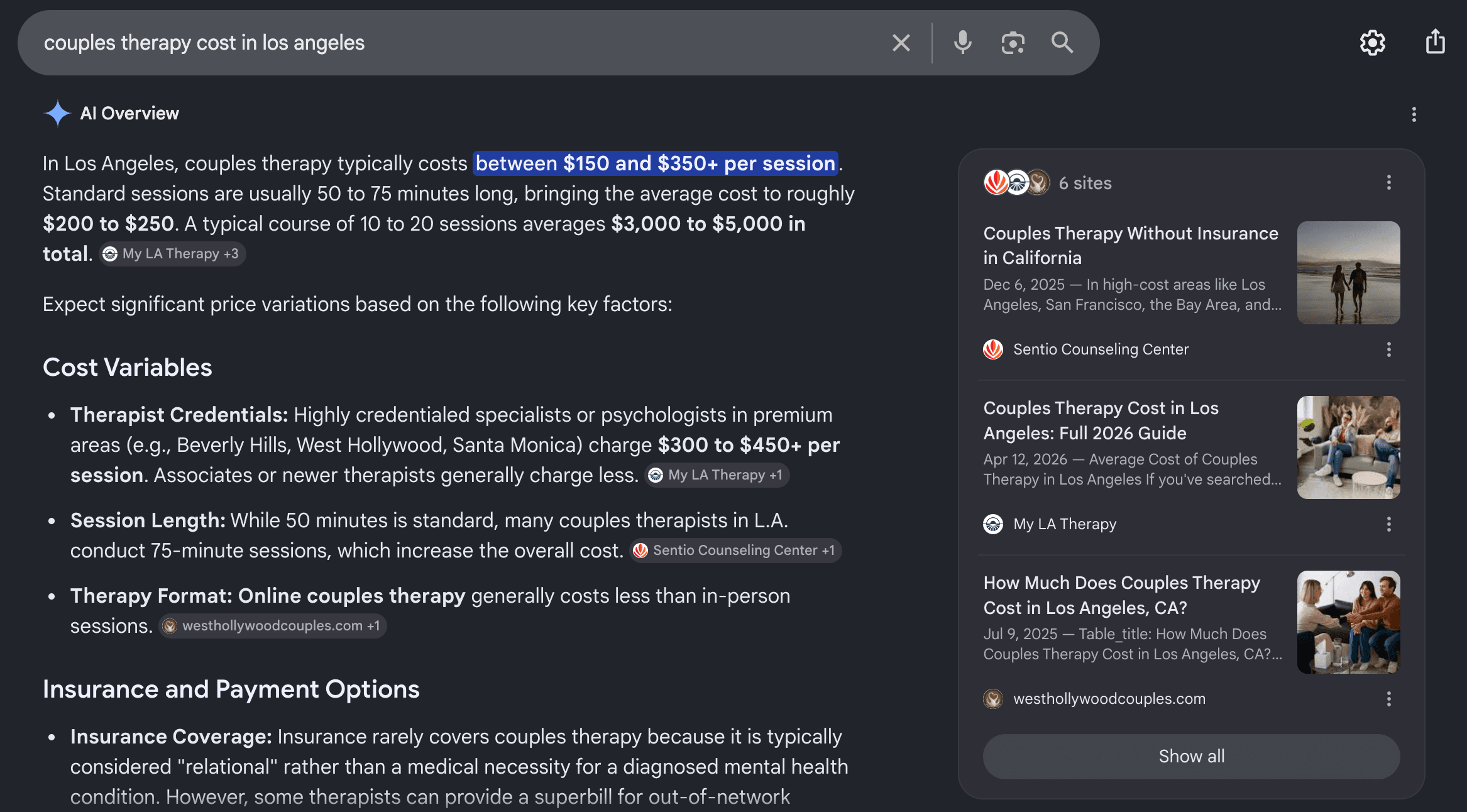 Featured in Google AI Overview